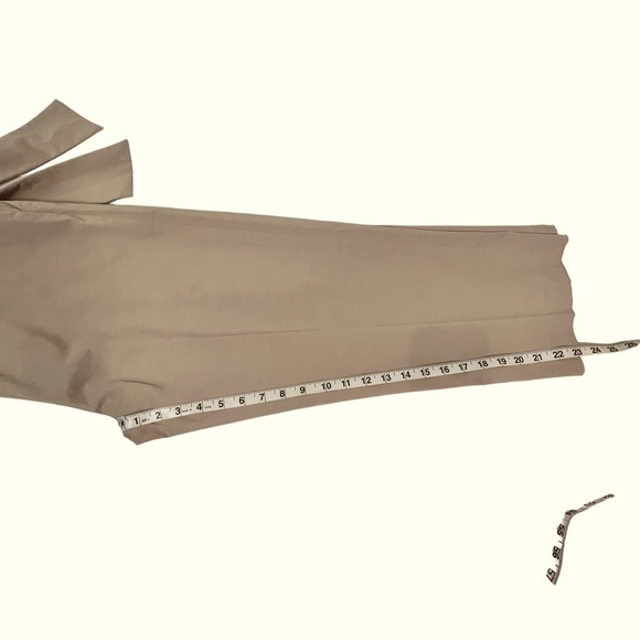 Gianni Bini High Waisted Pleated Khaki Dress Pants with Tie Size 8 - Picture 2 of 10